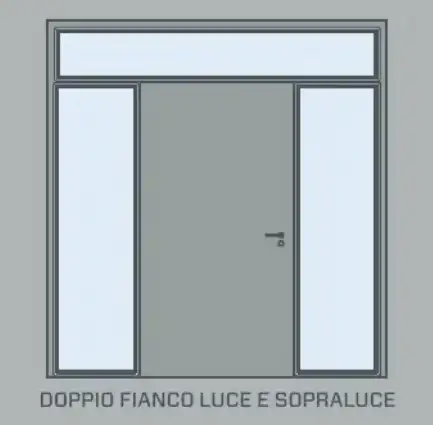doppio fianco luce e sopraluce
