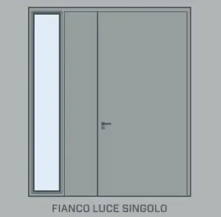 fianco luce singolo asimmetrico